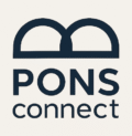 ponsconnect logo mit brücken design